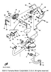 XV250 Выхлопная система