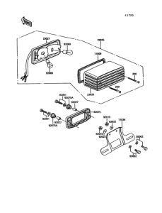 EX305 Задний фонарь