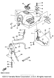 TW200WC Топливный бак