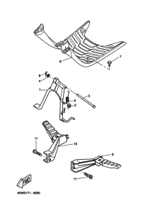 CW50 CW50P Support & repose pied