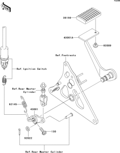  Педаль тормоза