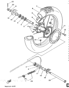  Переднее колесо