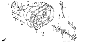 CT110 Крышка картера правая
