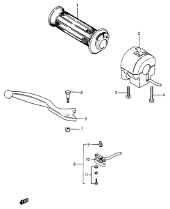 GSX750 Right handle switch