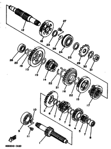 TY250Z TY250 Трансмиссия
