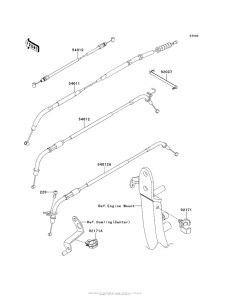 ZR1000 Тросы управления