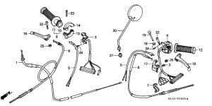 NE50 Handle lever / switch / cable