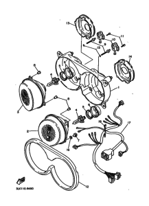 FZR1000 FZR1000W Phare