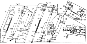 VF1000F Передняя вилка