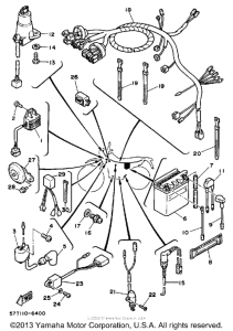 XT350SC (CA ED.) Электрика