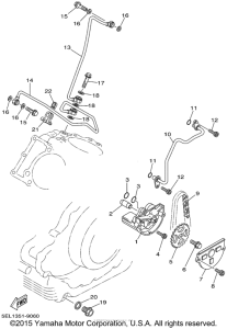 XVS1100LC Масляный насос