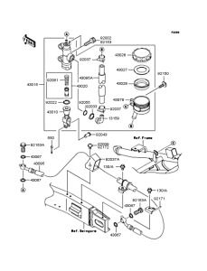 ZX1200 Задний торм цилиндр