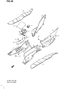 UH125 Щиток облицовочный задний