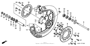 CR250R Переднее колесо