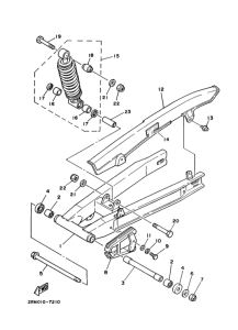 TZR125 ﾘﾔｱｰﾑ. ｻｽﾍﾟﾝｼﾖﾝ
