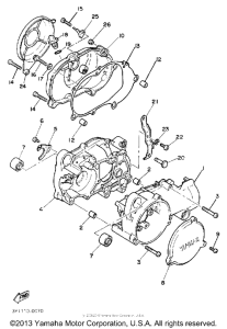 PW50B Картер двигателя