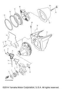 YZ250FSPV Впускная система