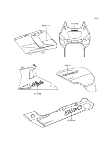ZX600 Наклейки