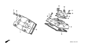 VFR400R Крышка головки цилиндров