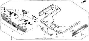 GL1500 Trunk lower cover set 90
