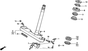 VT600C Траверса нижняя