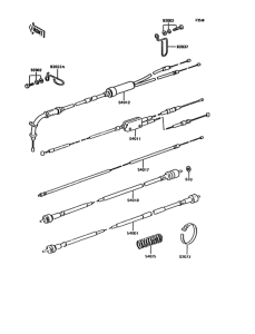 KH125 Тросы управления