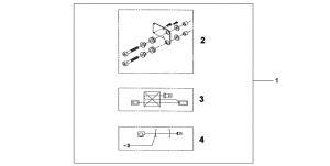 CBF600 (Naked) Heated grip att. kit