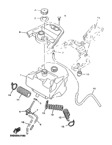 YN50R Топливный бак