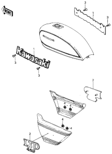 KZ250 Наклейки