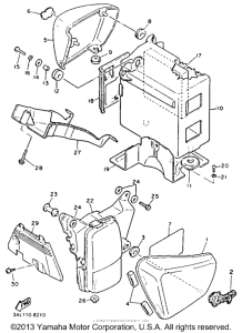 XV750E Боковые обтекатели