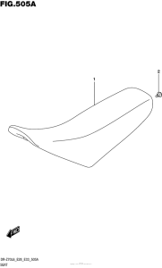 DR-Z70 Сиденье