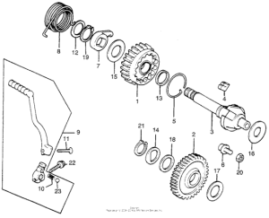TL250 Кик стартер
