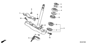 VT750CA Траверса нижняя