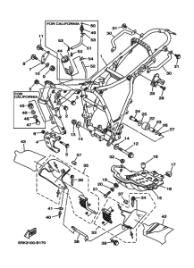 XT225 XT225R Frame comp