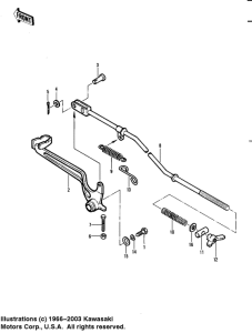 KDX450 Педаль тормоза