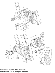 KS125 Картер двигателя