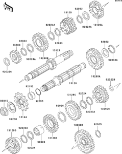 KLX300R Transmission(klx300-a8)