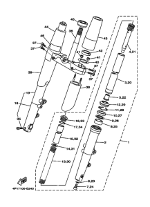 XV1900CT Передняя вилка