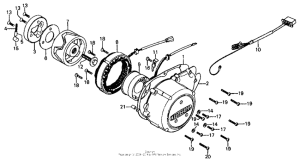 CB750 Alternator + alternator cover