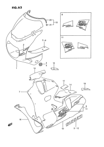 GSX-R750 Cowling body