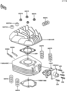 AR50 Цилиндр и головка цилиндров