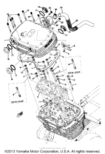 TX750A Крышка головки цилиндров