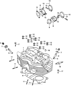 CB360 Головка цилиндров