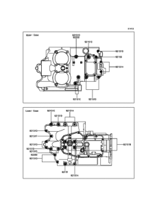 EJ800 クランクケースボルトパターン