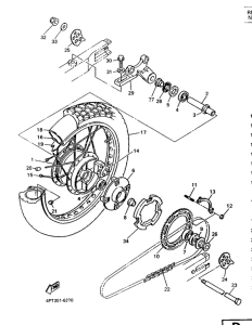 XT600E Переднее колесо