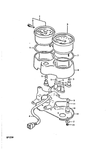 GP125 Спидометр-тахометр