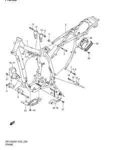DR-Z400 Frame comp