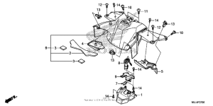 NC700X (DCT) Центральная облицовка