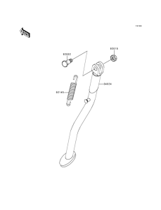 KDX125 Подножка