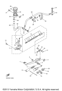 YZF-R6 Задний торм цилиндр
